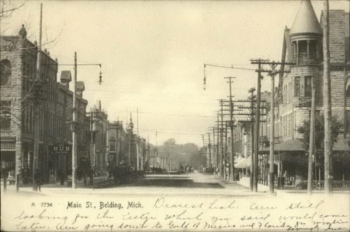 Belding Opera House - The Old Main Street In Belding (newer photo)